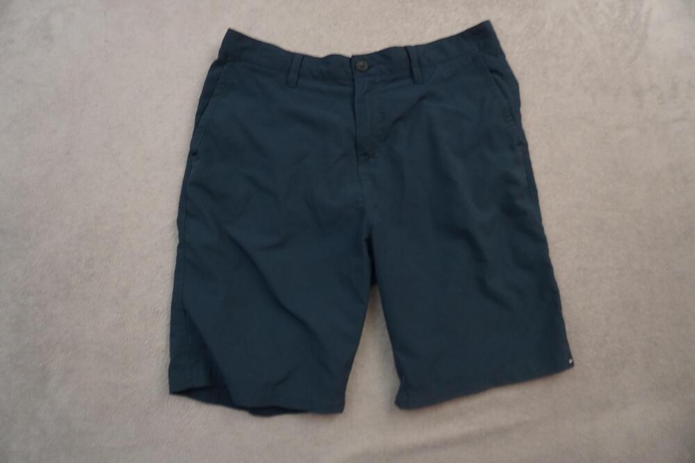 Quiksilver Amphibians Shorts Mens 32 Blue Microfiber Quick Dry Hybrid 9" Inseam